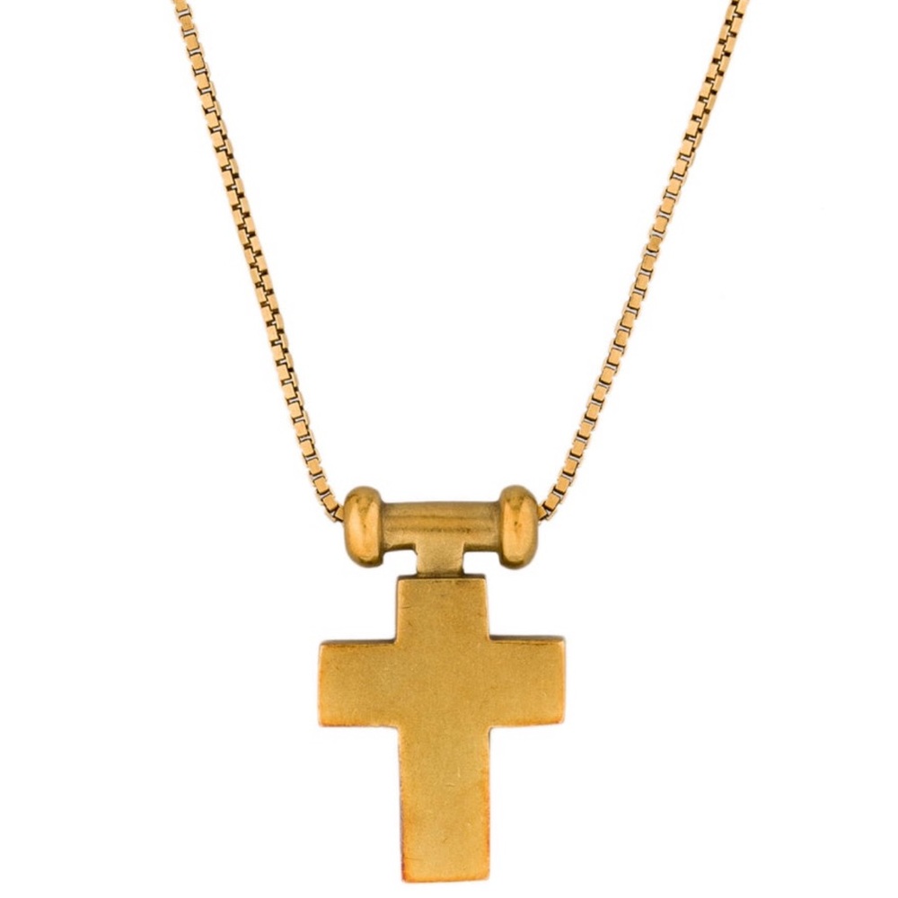 ISO - Kieselstein-Cord Gold Cross Necklace